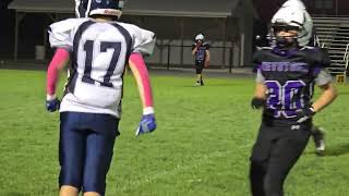 7th Grade Football WIN 28  6 vs Keystone Middle School [upl. by Venice284]