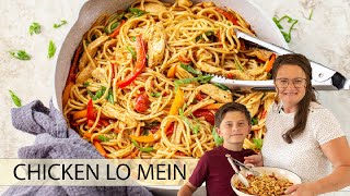 How to Make the BEST homemade Chicken Lo Mein Recipe [upl. by Abdu896]