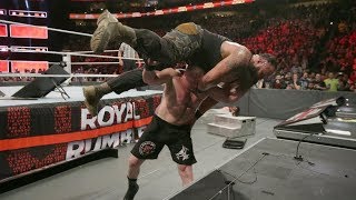 Brock Lesnar Vs Braun Strowman Vs Kane Royal Rumble 2018 Highlights [upl. by Nitsur254]