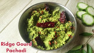 Beerakaya Pachadi  Ridge Gourd Chutney Herekai Chutney Recipe [upl. by Kucik]