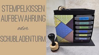 Stempelturm ✿ Distress Oxide Storage ✿ Tutorial ✿ Basteln mit Action Haul ✿ Basteln mit Papier ✿ DIY [upl. by Wilburn]