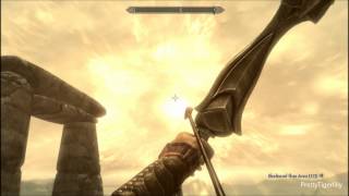 Bloodcursed arrows reverse Sunhallowed arrows effect on the sun SkyrimDawnguard [upl. by Andriette]