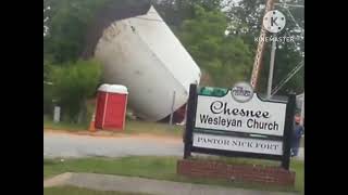 Chesnee church water tower Demolition [upl. by Eetsim]