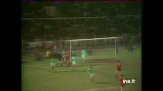 Football  St Etienne après match  REALBayern 1976  Archive vidéo INA [upl. by Adnol]