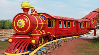 🛑 Lets HELP the TRAIN  The TRAIN Wheel Fell off  Choo choo train kids videos [upl. by Clark370]