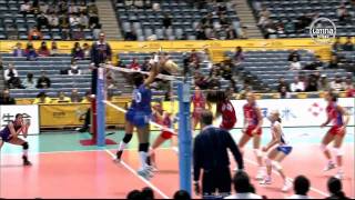 Leyla Chihuan en el mundial de voley femenino Japón 2010 HD [upl. by Ylellan]