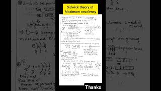 Sidwick theory inorganic chemicalbonding bond chemistry csirnet gate iitjam chemistry study [upl. by Wilfrid]