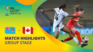 Fiji v Canada  FIFA U20 Womens World Cup Colombia 2024  Match Highlights [upl. by Etnoed]