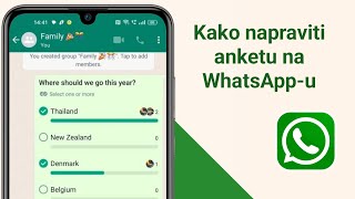 Kako napraviti anketu na WhatsAppu  Glasajte u anketi WhatsApp 2024 [upl. by Mina]