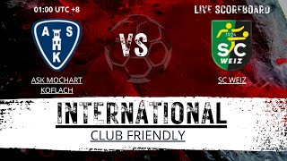 ASK Mochart Koflach VS SC Weiz International Club Friendly LIVESCORE [upl. by Maiga139]