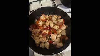 Yummy chicken pasta dish w sundried tomato I cooked up [upl. by Griffie]