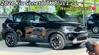 New Updated ✅ Kia Sonet HTK Plus 12 Ltr Manual Full Detailed Review 😍 New Features ❤️ Sonet 2024 [upl. by Nomrej343]