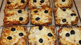 PIZZA PAIN DE MIE AU POULET FACILE CUISINERAPIDE [upl. by Ahslek312]