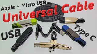 Universal Cable inCharge X USB  Apple  Micro USB  Type C [upl. by Anahahs]