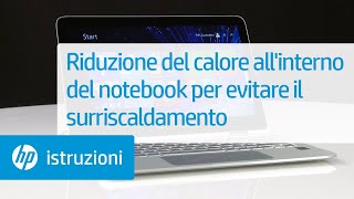 Riduzione del calore allinterno del notebook per evitare il surriscaldamento  HP Support [upl. by Any]