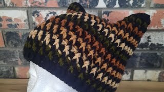 Easy crochet cat hat beanie [upl. by Hedelman]