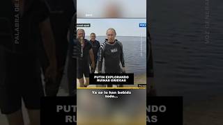 Putin encuentra unas ánforas antiguas en un viaje por Rusiaputin rusia presidente viaje griegos [upl. by Salkcin390]