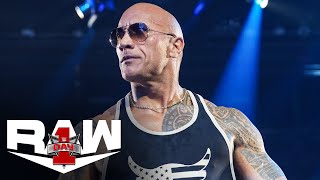 FULL SEGMENT – The Rock returns and wants The Head of the Table Raw Day 1 highlights Jan 1 2024 [upl. by Gristede]