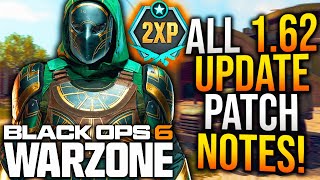 Black Ops 6 Full 162 UPDATE PATCH NOTES XP TOKEN UPDATE New BUG FIXES amp More WARZONE Update [upl. by Jilli]