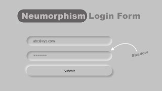 Neumorphism Form  only CSS [upl. by Marozik]