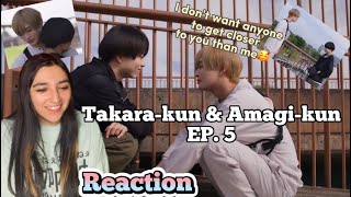 Reaction reacción TakaraKun amp AmagiKun 高良くんと天城くん Ep 5 [upl. by Savihc]