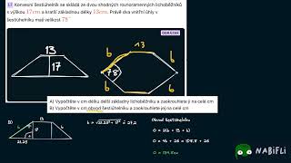 Maturita 2020 Jaro  šestiúhelník se skládá ze dvou shodných rovnoramenných lichoběžníků [upl. by Nuarb]