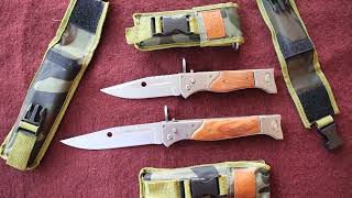 Big CCCP Scout AK47 BAYONET Survival Folding Blade Knife [upl. by Grishilda732]