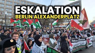 Arabische Demo eskaliert komplett 😱🔥￼ Berlin Alexanderplatz [upl. by Watkins]