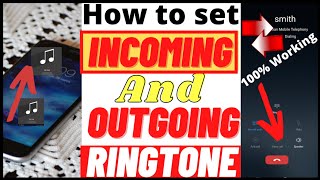 How To Set Incoming And Outgoing Ringtone In 2021  incoming call ringtone kaise set kare [upl. by Joeann269]