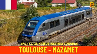 Cab Ride Toulouse  Mazamet TER Occitanie France train drivers view in 4K [upl. by Yruam]