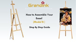 Model B How to assemble an 5ft easel  Painting Stand  Assemble with me  Grandink ® [upl. by Awad]