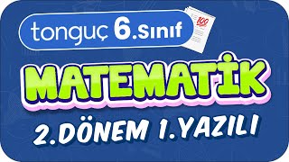 6Sınıf Matematik 2Dönem 1Yazılıya Hazırlık 📑 2024 [upl. by Enytnoel]