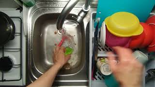 7 October 2024  Washing dishes clean with me transparent cleaning Episode 1302 [upl. by Boniface38]