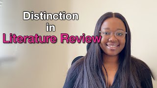 How to Get Distinction in Literature Review Do these things [upl. by Koran]