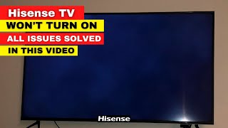 Hisense TV Wont Turn On  Red Light Flashes  No Red Light  Complete Fix Guide [upl. by Ottinger913]