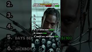 EVERY Travis Scott Album ranked from WORST to BEST [upl. by Tertias]