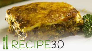 Vegetarian Moussaka recipe [upl. by Eberto]