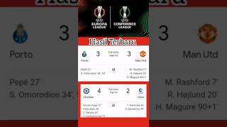 Hasil Liga Europa amp Conference League europaleague conferenceleague footballnusantaranews [upl. by Aira388]