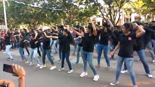 Pondicherry University Vanicom 2017 Flashmob [upl. by Yelyak]