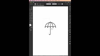 Creating umbrella in adobe illustrator shorts short adobeillustrator [upl. by Aitsirhc]