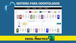 Odontograma en Excel  Sistema para Odóntologos [upl. by Nonez242]