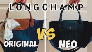 Longchamp Le Pliage Original vs Neo 2022 Detailed Review [upl. by Melburn137]