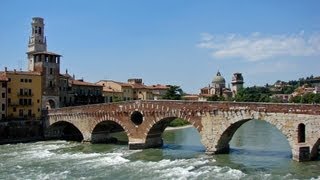 Verona  Italy  sightseeing in a very old Roman city HD [upl. by Acinorev]