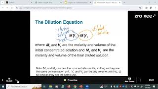 Chapter 13 part 2 Dilutions and Solution Reaction Calculations [upl. by Lull173]