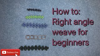 How to Right angle weave for beginners easy guide tips and tricks [upl. by Marijo]