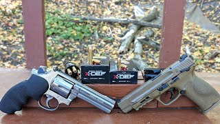 Best Value Defensive Ammunition Freedom Munitions XDEF 9mm VS 357 Magnum [upl. by Jackqueline]