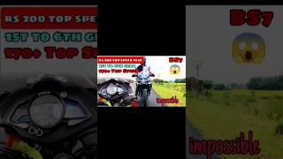 Top speed test Rs 200  170 speed impossible 😱 shorts short [upl. by Waers]