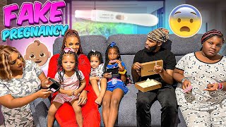 PREGNANCY PRANK ON MY KIDS WATCH ARMON AND TREY REACTION THEY WASNT HAVING IT EXTREMELY FUNNY [upl. by Roddy829]