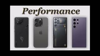 S24 ultra vs rog phone 8 pro vs iphone 15 pro max vs red magic 9 pro  bast gaming phone [upl. by Modeerf]