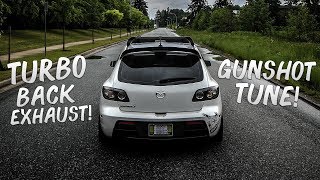 MAZDASPEED 3 CRAZY CRACKLE TUNE Flames amp Gunshots [upl. by Avner]